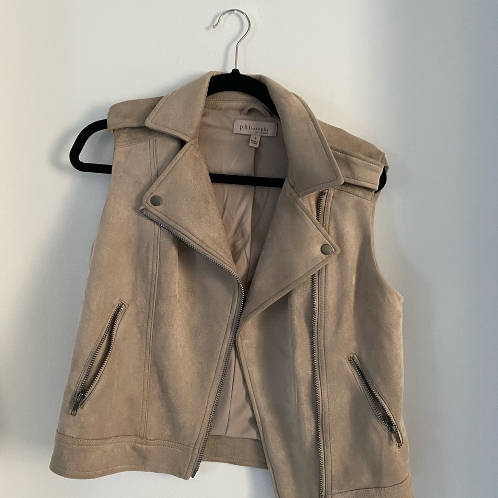 Philosophy suede vest